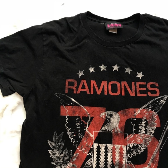 The Ramones Tour 1976 Mens Black T Shirt New Official